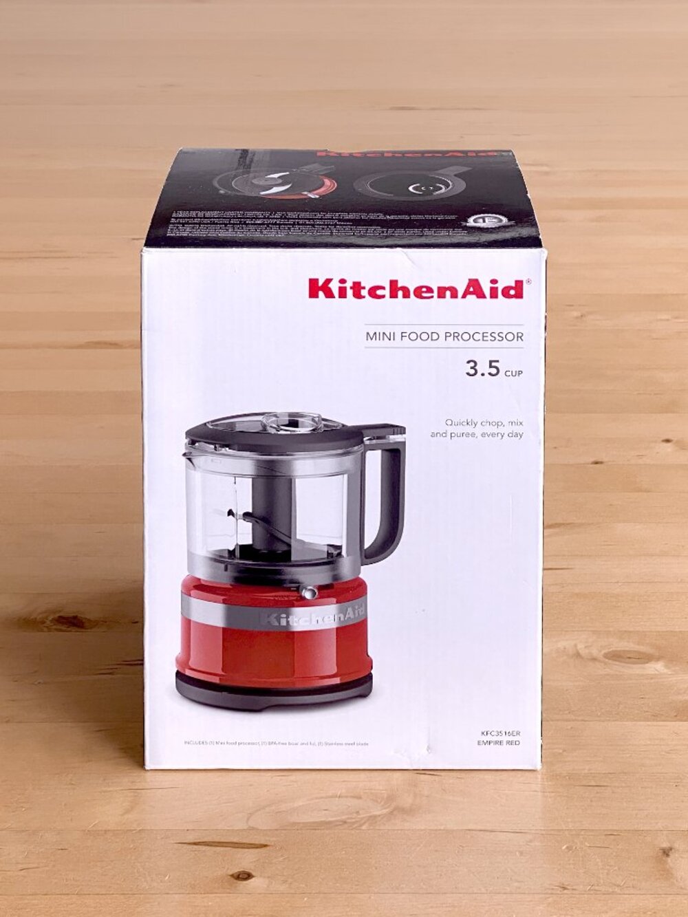 KitchenAid 3.5 Cup Mini Food Processor Empire Red